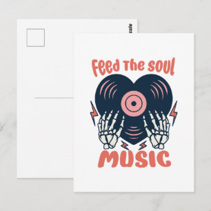 Postal alimentar la música del alma