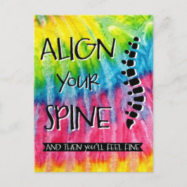 Postal Alinee su espina dorsal y luego se sienta bien