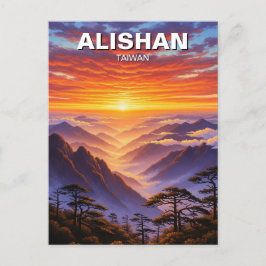 Postal Alishan Taiwan Sunrise