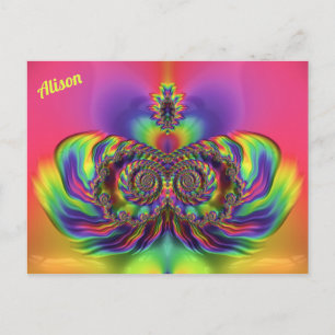 Postal ALISON ~ Patrón de diseño 3D ~ Múltiples colores