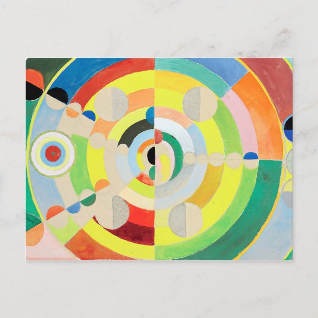 Postal Alivio de disco | Robert Delaunay | (Anverso)