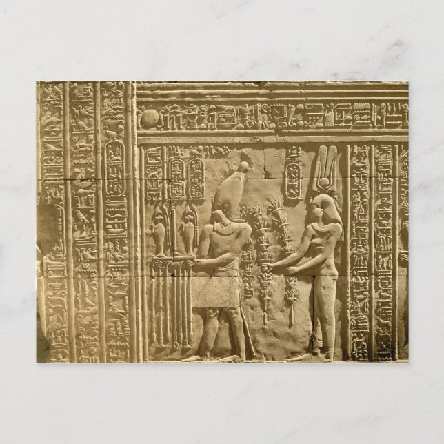 Postal Alivio que representa a la tolomeo VIII Euergetes  (Anverso)