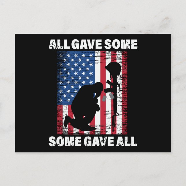 Postal All Gave Some , Some Gave All - USA Army (Anverso)