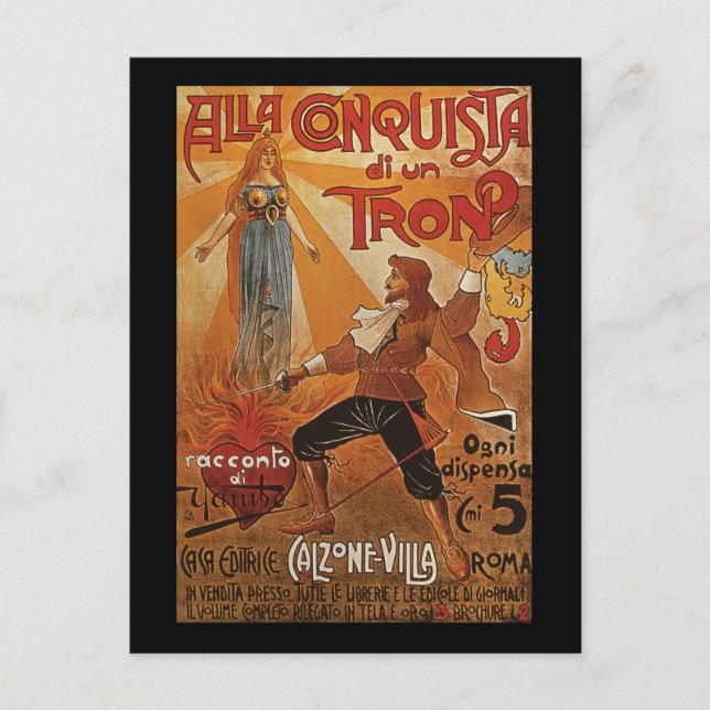Postal Alla Conquista di un Tron (Anverso)