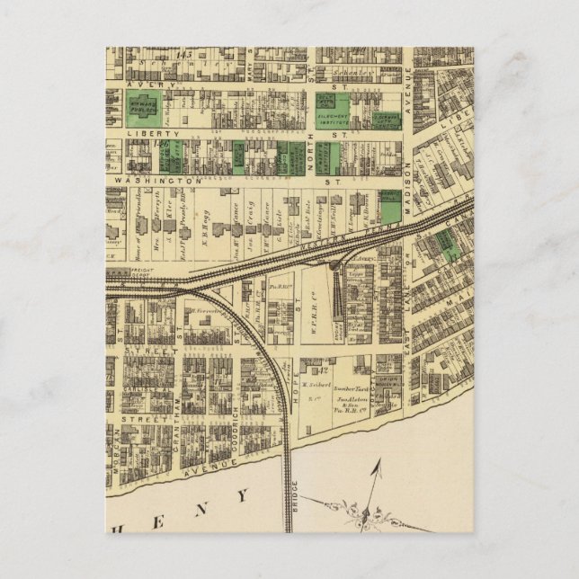 Postal Allegheny ward 4 (Anverso)