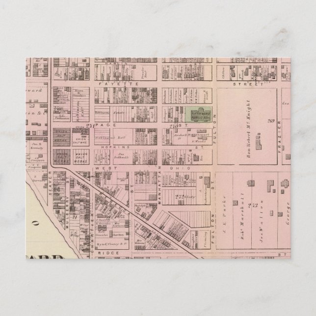 Postal Allegheny ward 5 (Anverso)