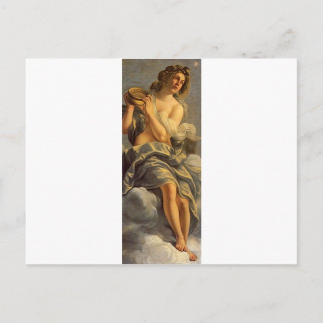Postal Allegoria dell'Inclinazione Artemisia Gentileschi (Anverso)