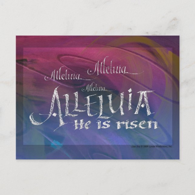 Postal Alleluia Postcard (Anverso)