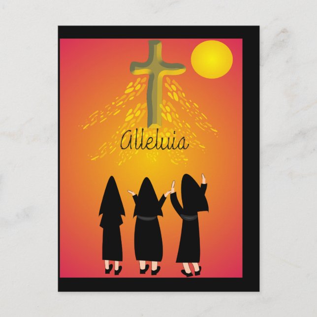 Postal "Alleluia" Regalos Católicos Religiosos (Anverso)