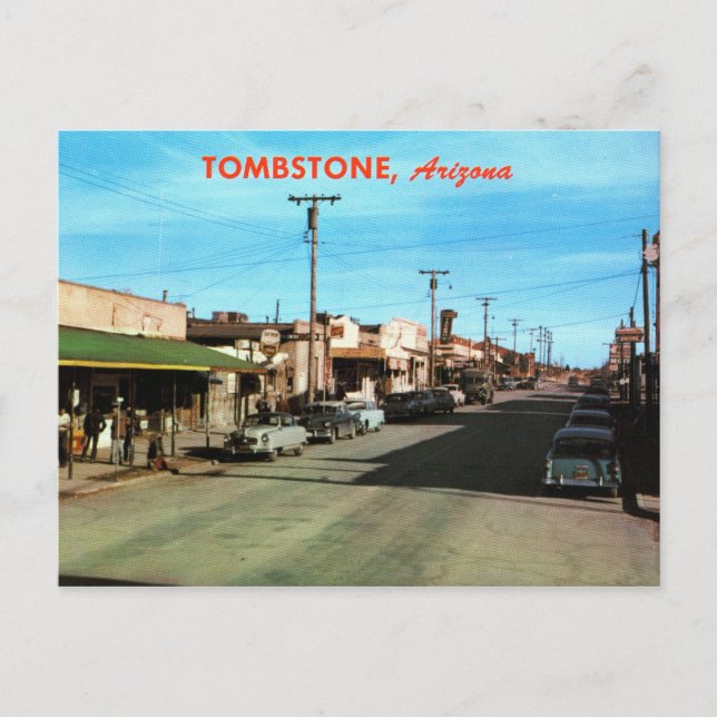 Postal Allen St., Tombstone AZ Vintage (Anverso)