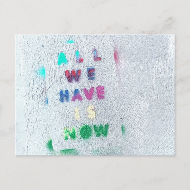 Postal Alles era wir haben ist jetzt (Anverso)