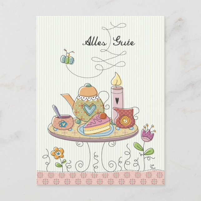 Postal Alles Gute (Anverso)