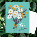 Postal Alles Gute zum Geburtstag Gänseblümchenstrauß<br><div class="desc">Passen Sie diese Karte mit Ihrem eigenen Text auf der Vorder- und Rückseite an! Klicken Sie auf "Personalisieren",  um den Text zu bearbeiten,  der auch in mehreren Sprachoptionen verfügbar ist. Karo meinen Shop für mehr oder lass mir wissen,  wenn Sie etwas Angewohntes wollen!</div>