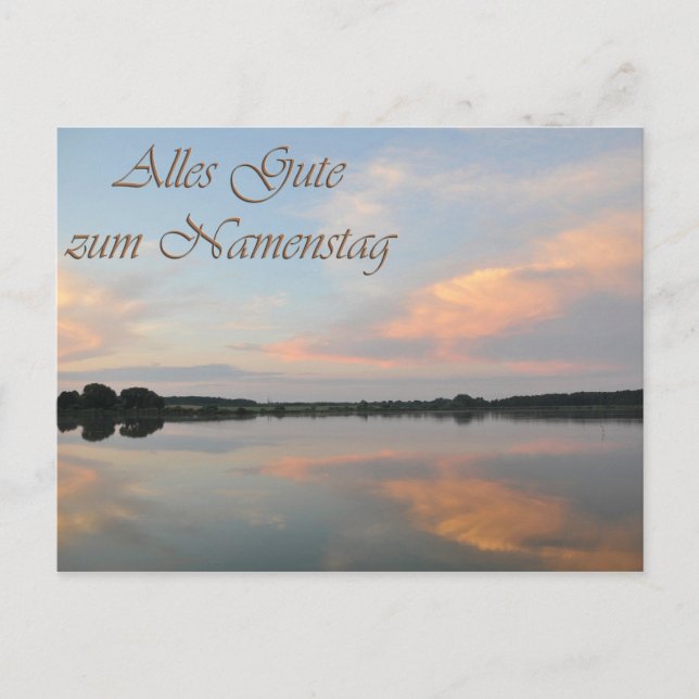 Postal Alles Gute zum Namenstag (Anverso)