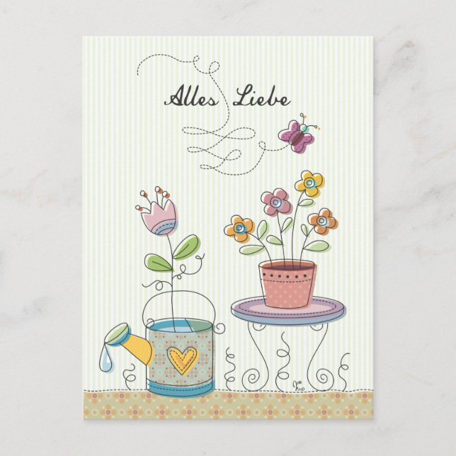 Postal Alles Liebe (Anverso)