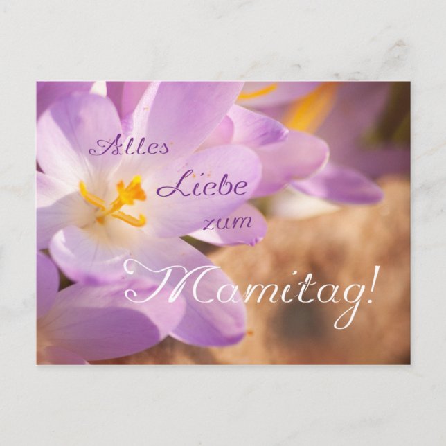 Postal ¡Alles Liebe zum Mamitag! (Anverso)