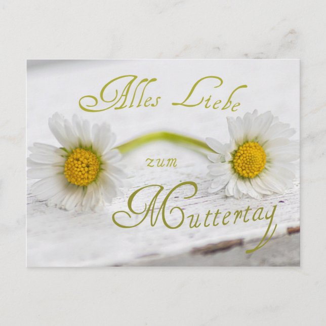 Postal ¡Alles Liebe zum Muttertag! (Anverso)