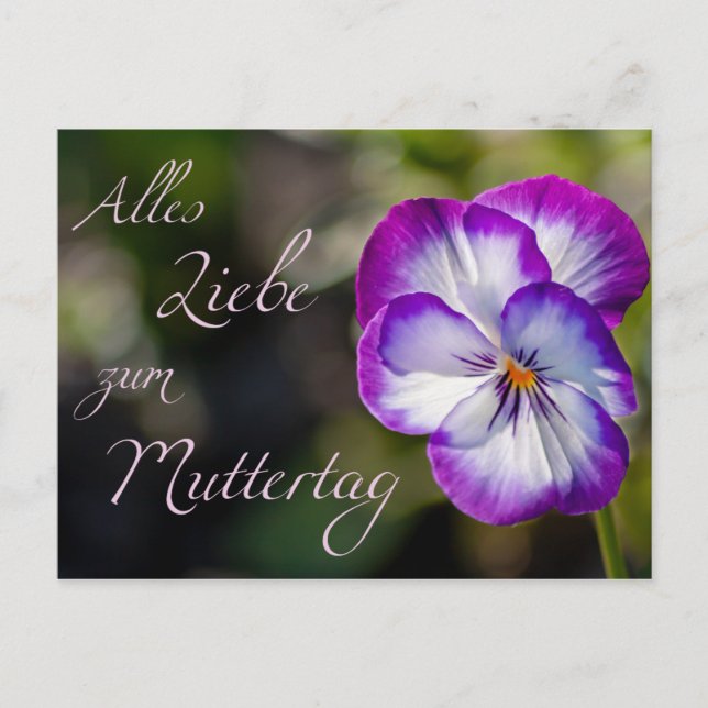 Postal Alles Liebe zum Muttertag (Anverso)
