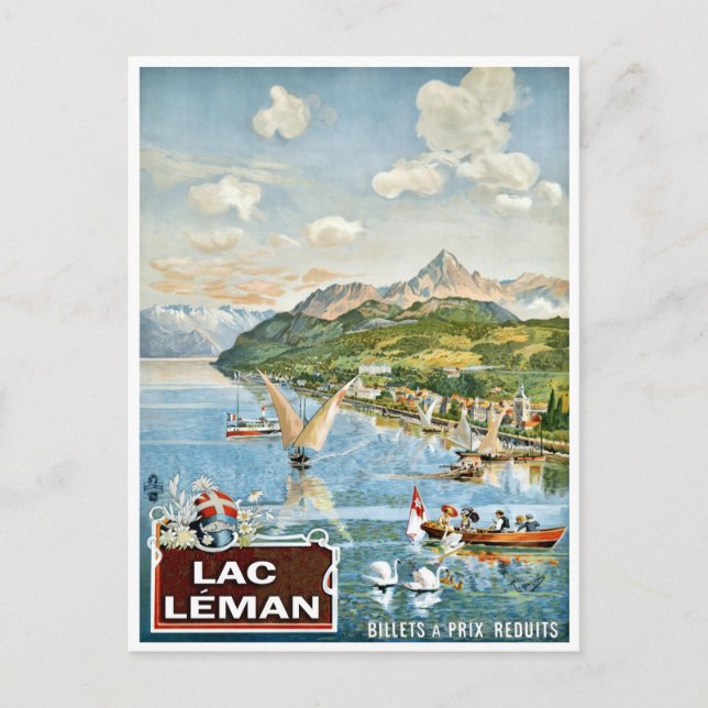 Postal Allevard, Le ban, Francia, viaje vintage (Anverso)