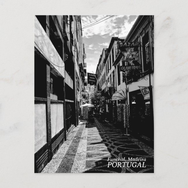 Postal Alleys Funchal : Postcard de Madeira (Portugal) (Anverso)