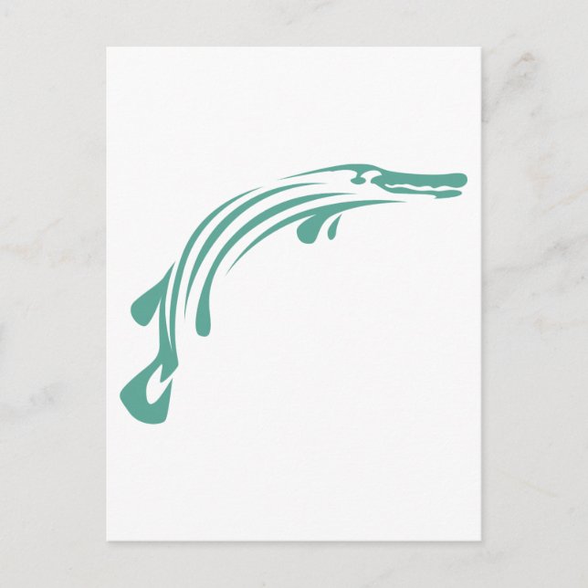 Postal Alligator Gar Fish (Anverso)