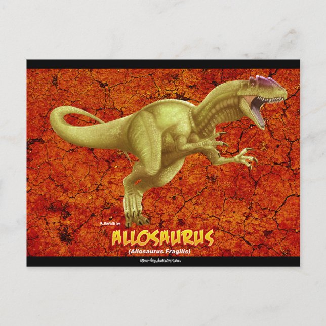 Postal Allosaurus (Anverso)
