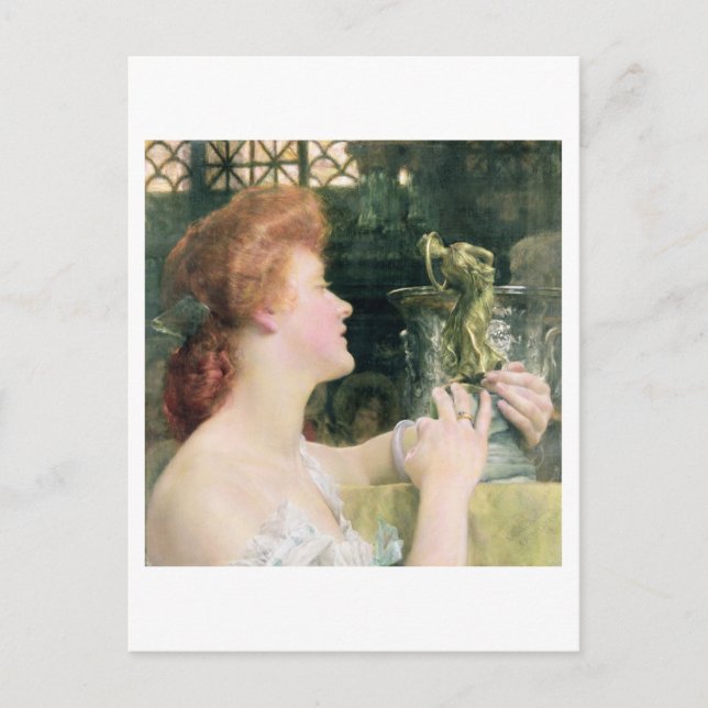 Postal Alma-Tadema | La Hora de Oro, 1908 (Anverso)
