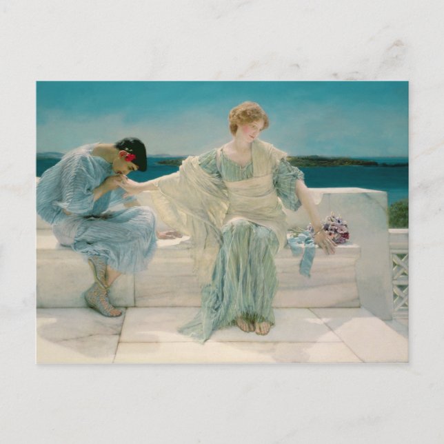 Postal Alma-Tadema | No me preguntes más, 1906 (Anverso)
