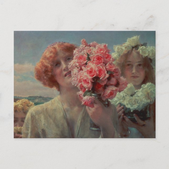 Postal Alma-Tadema | Oferta de verano, 1911 (Anverso)