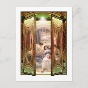 Postal Alma-Tadema Puerta Abierta a Los Baños
