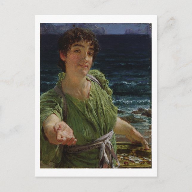 Postal Alma-Tadema | Una Carita, 1883 (Anverso)