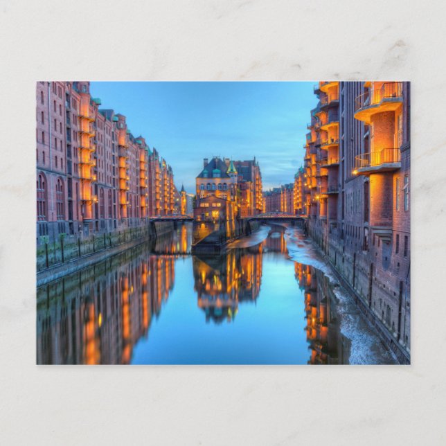 Postal Almacenes Speicherstadt en Hamburgo, Alemania - HD (Anverso)