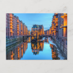 Postal Almacenes Speicherstadt en Hamburgo, Alemania - HD