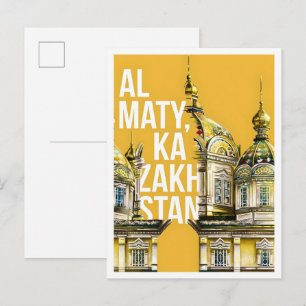 Postal Almaty Kazajistán Viaje Antiguo