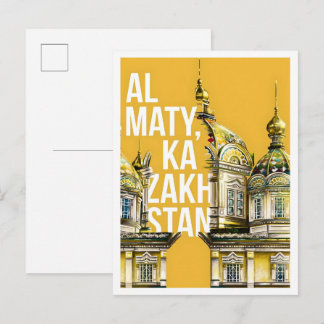Postal Almaty Kazakhstan Vintage Travel 