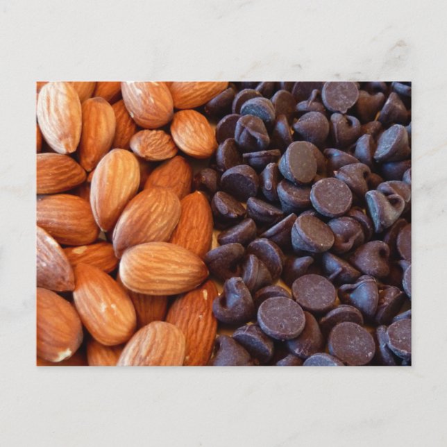 Postal Almendras y chile de chocolate (Anverso)
