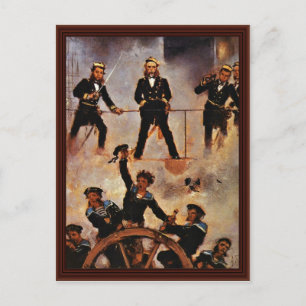 Postal Almirante De Tegetthoff En La Batalla De Lissa