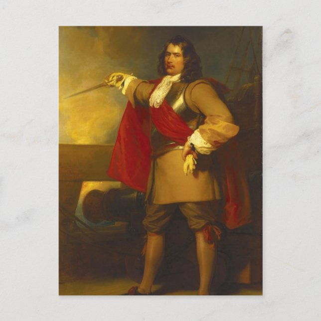 Postal Almirante Robert Blake (Anverso)