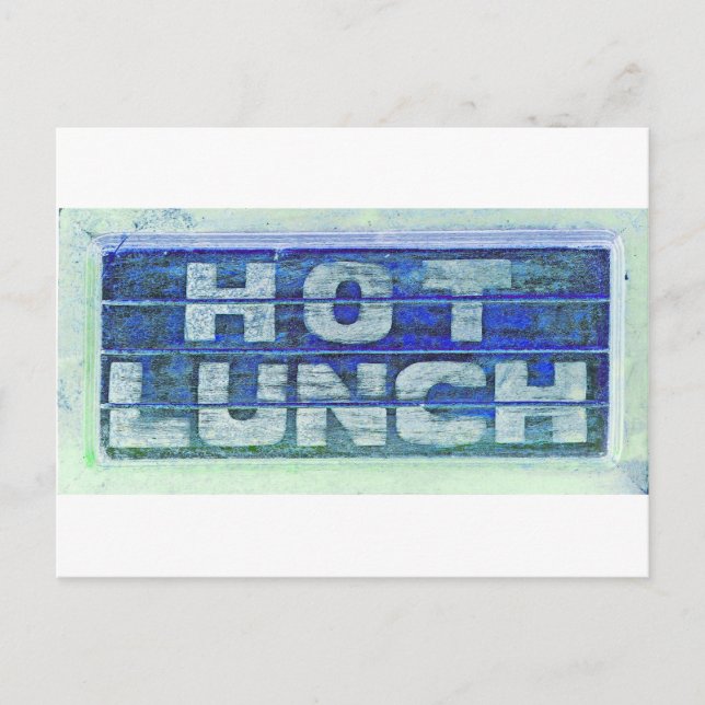 Postal Almuerzo caliente (Anverso)