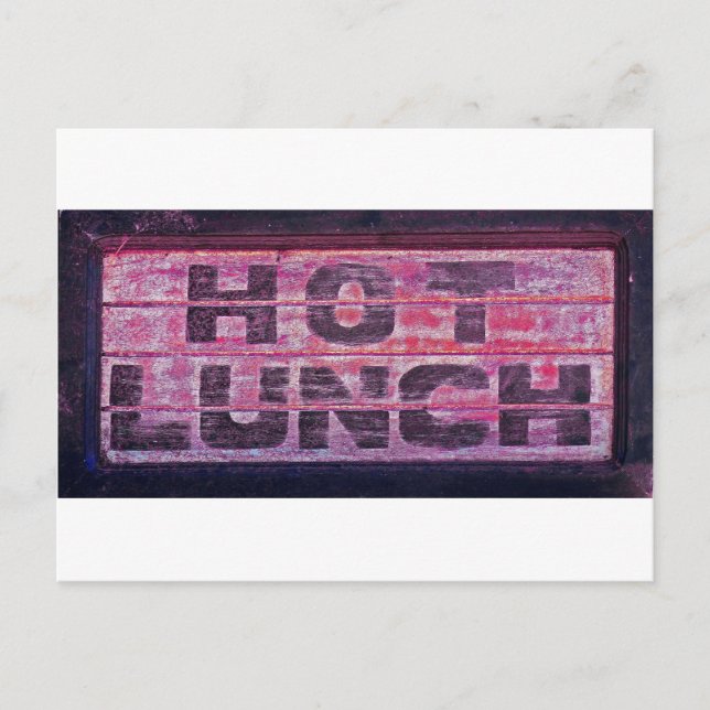 Postal Almuerzo caliente 2 (Anverso)