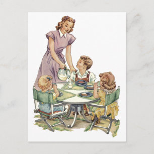 Postal Almuerzo de la porción