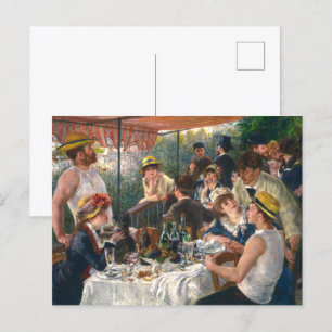 Postal Almuerzo de los remeros Renoir