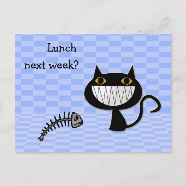 Postal ¿almuerzo la semana que viene? (Anverso)