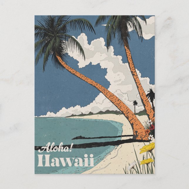 Postal ¡Aloah! Hawái (Anverso)