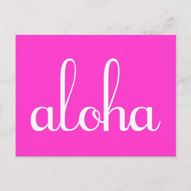 Postal ¡Aloha! (Anverso)