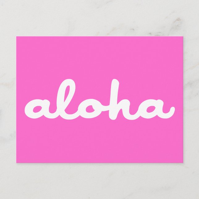 Postal ¡Aloha! (Anverso)