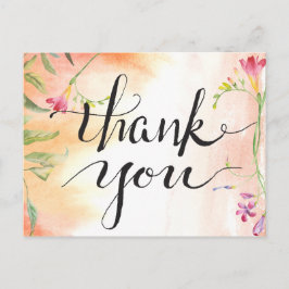 Postal Aloha Boho Boda Freesia Gracias