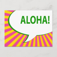 ¡aloha! : burbuja del discurso cómico
