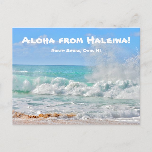 Postal Aloha De Haleiwa (Anverso)