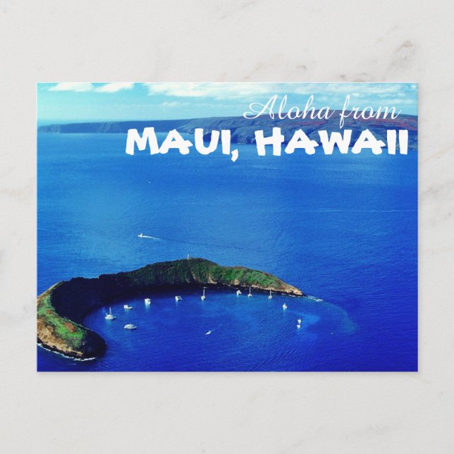 Postal Aloha de Maui Hawaii (Anverso)